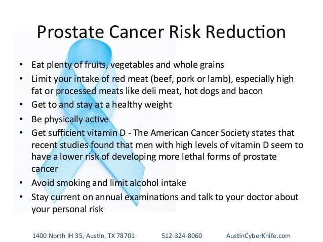 Austin CyberKnife: Prostate Cancer Prevention