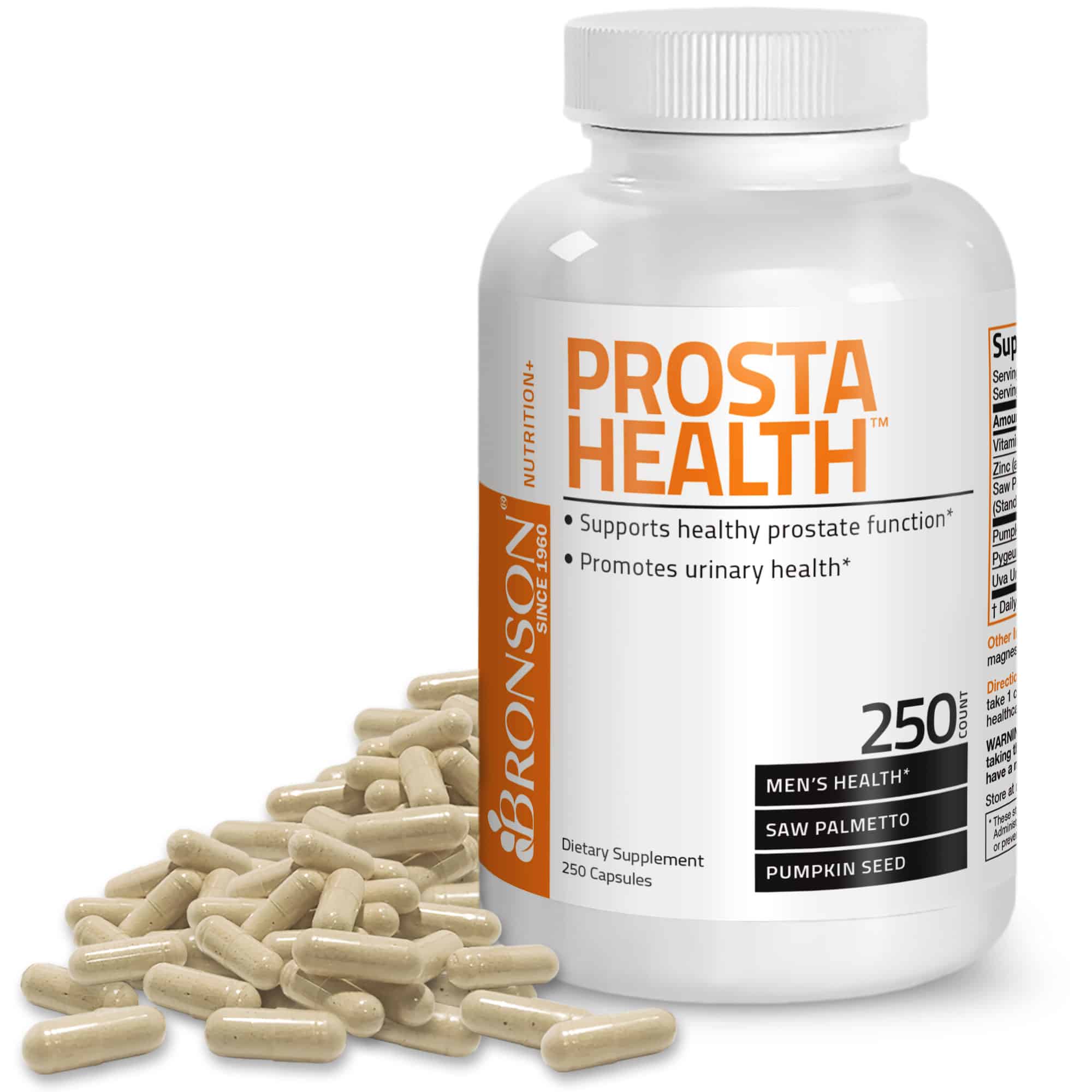Bronson Prosta Health Prostate Health for Men, 250 Capsules
