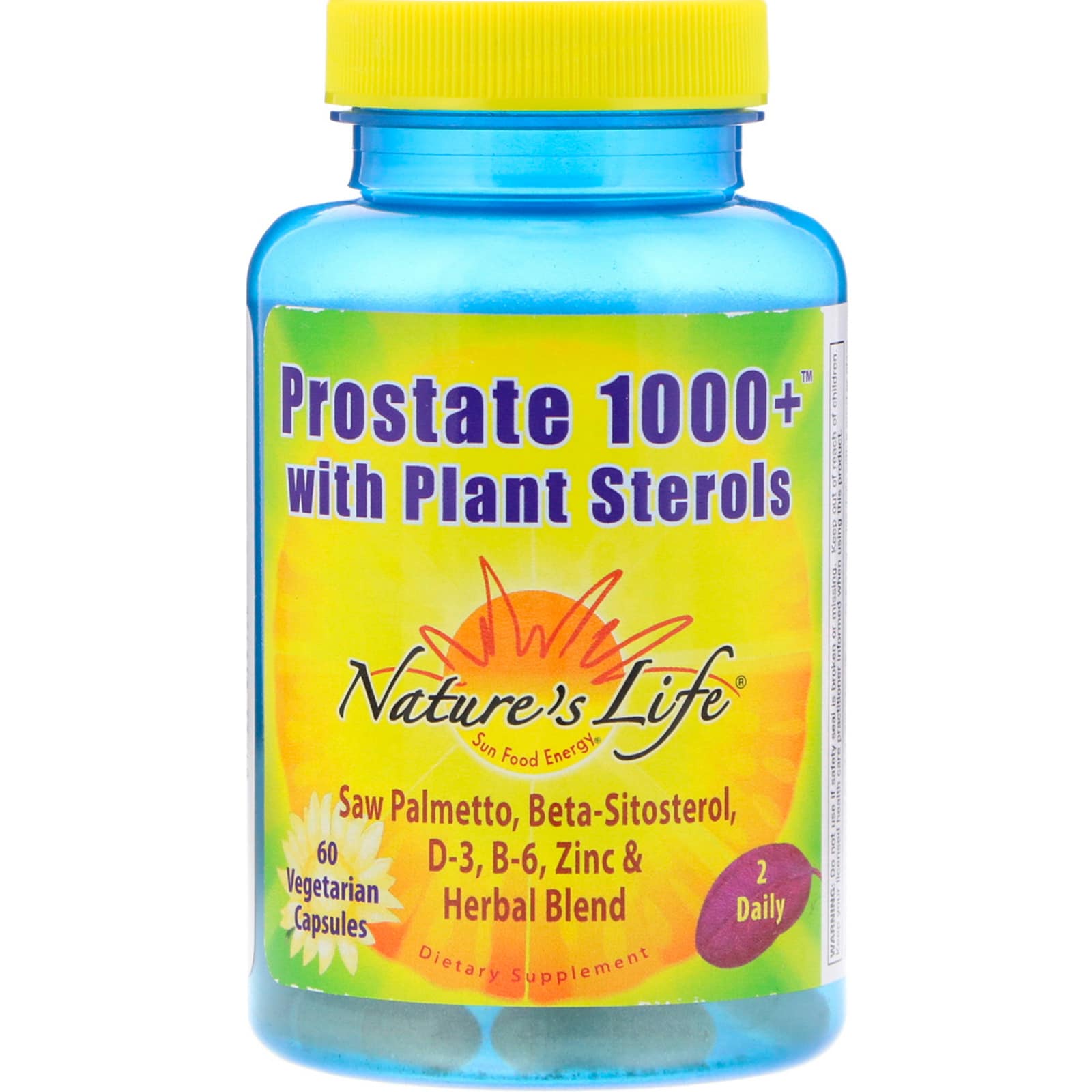 Nature s Life Prostate 1000 with Plant Sterols 60 Vegetarian Capsules ...