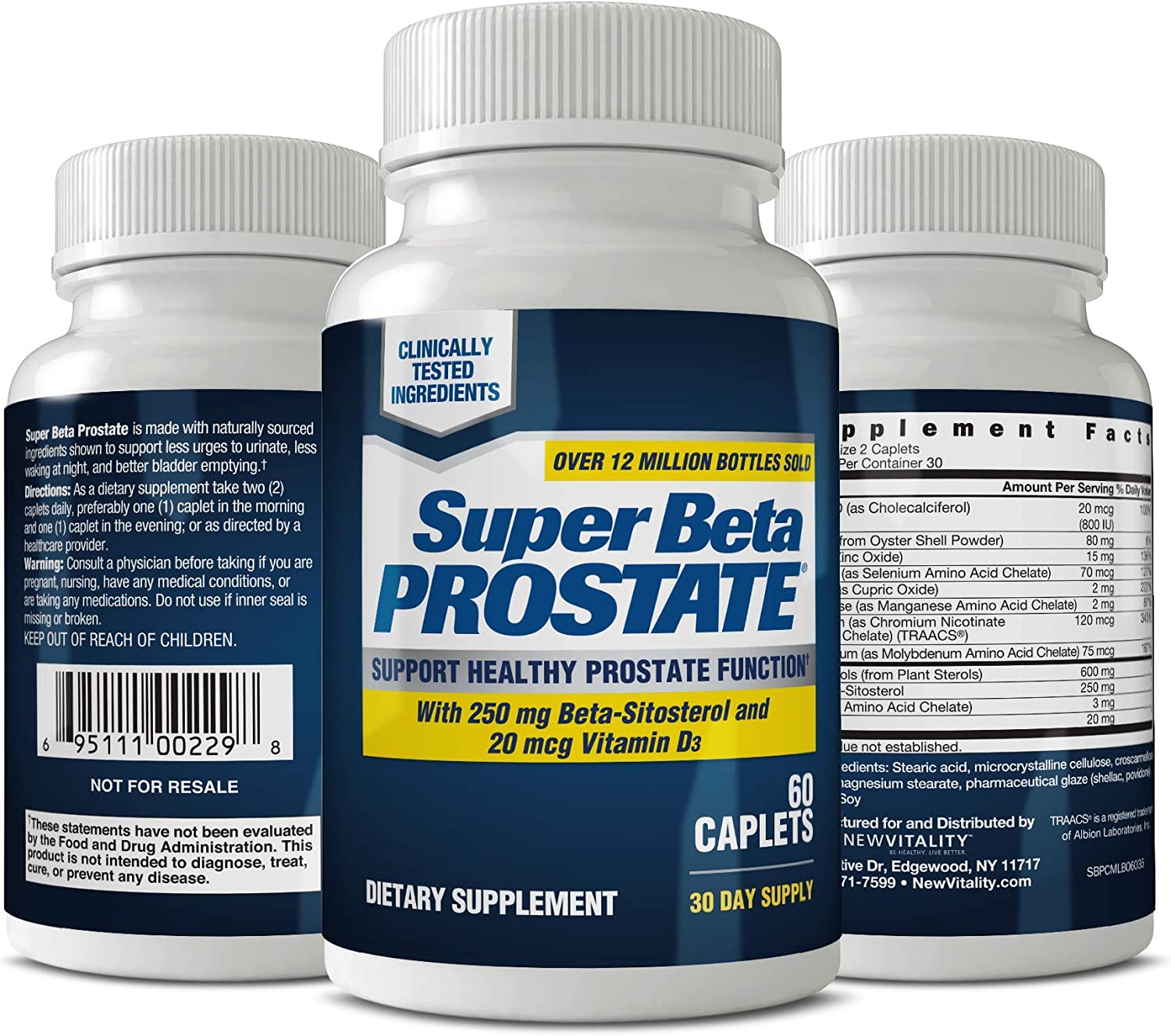 New Vitality Super Beta Prostate Supplement Supports Bladder &  Urinary ...