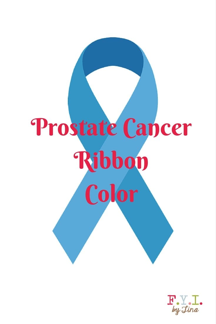 Prostate Cancer Ribbon Color  FYI by Tina
