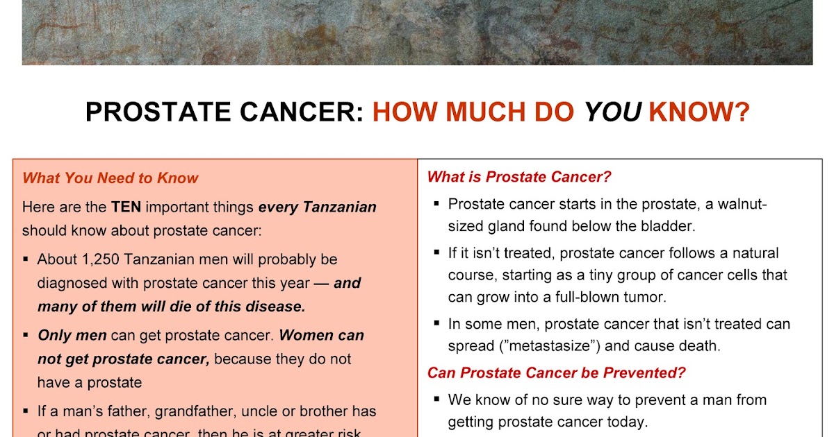 Rwebangira Blog: Prostate cancer