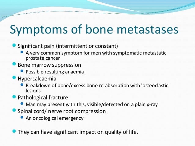 Treatment of bone metastases