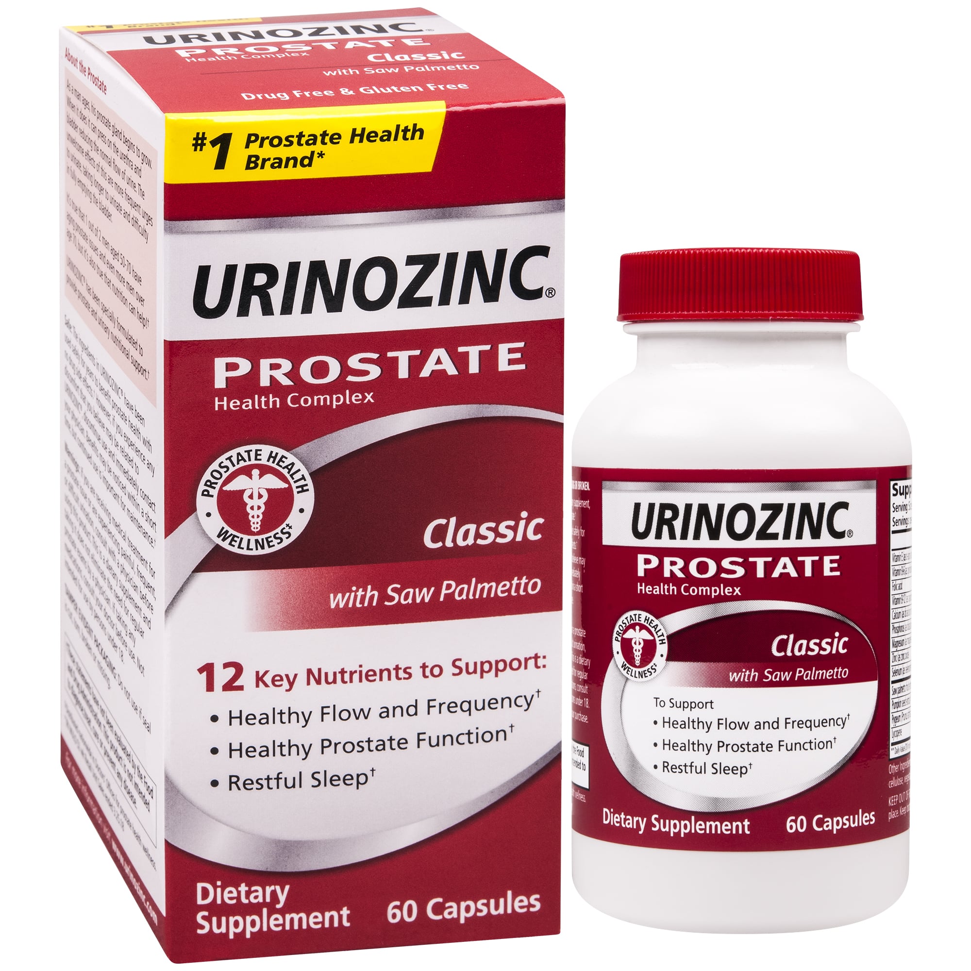 Urinozinc Prostate Health Formula Capsules, 60.0 CT
