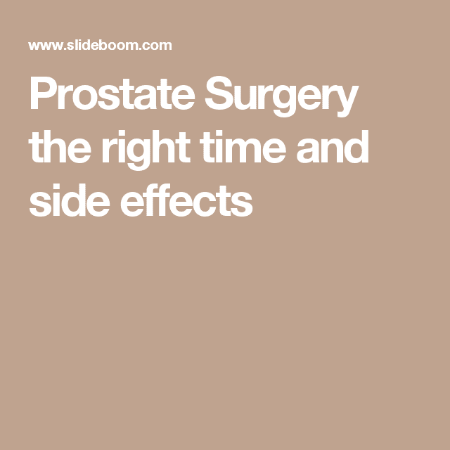 What Is The Recovery Time After Prostate Surgery